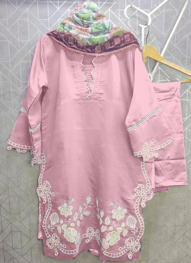 Georgette Pink Eid Wear Printed Readymade Pakistani Suit